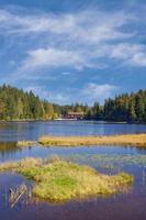 Lake grosser arbersee, forêt bavaroise, Bavière, Allemagne photo