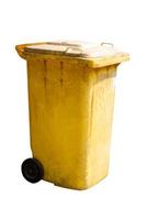 poubelle jaune peut nettoyer l'élimination des poubelles recyclage