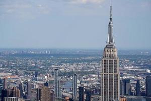 panorama aérien de la ville de new york photo