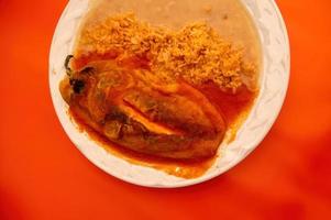 chili relleno au fromage, cuisine mexicaine photo