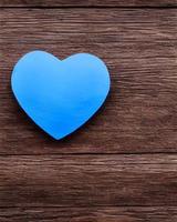 forme de coeur d'amour de couleur bleue photo