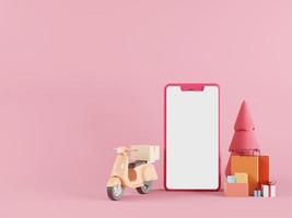 maquette shopping smartphone