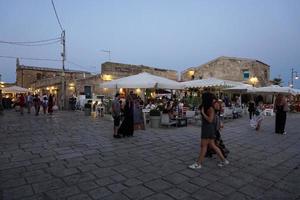 marzamemi, italie - 1er juillet 2018 - le vieux village de pêcheurs de sicile est l'une des 20 plus belles villes maritimes d'italie. photo