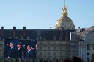 paris, france - 5 octobre 2018 - paris célébrant les funérailles de charles aznavour photo