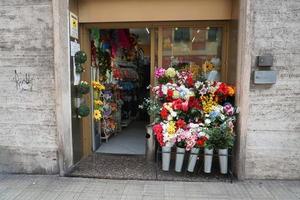 Gênes, Italie - 5 mai 2018 - retour d'euroflora à Gênes dans le scénario unique des parcs nervi photo