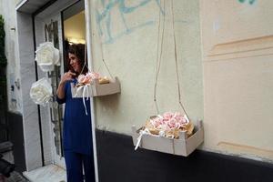 Gênes, Italie - 5 mai 2018 - retour d'euroflora à Gênes dans le scénario unique des parcs nervi photo