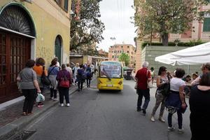 Gênes, Italie - 5 mai 2018 - retour d'euroflora à Gênes dans le scénario unique des parcs nervi photo