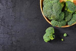 Fleurons de brocoli dans un panier photo