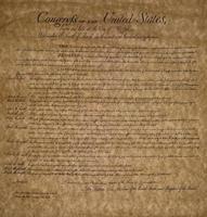 déclaration des droits états unis document vintage photo