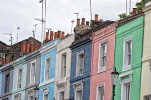 portobello road londres rue coloré bâtiments photo