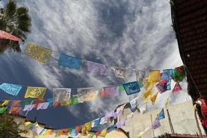 Fête de la fiesta mexicaine Petits drapeaux traditionnels photo