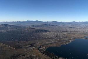 mexico city area vue aérienne panorama d'avion photo