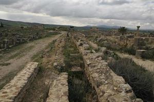 ruines romaines de volubilis au maroc - ruines romaines les mieux conservées situées entre les villes impériales de fès et de meknes photo