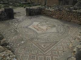 ruines romaines de volubilis au maroc - ruines romaines les mieux conservées situées entre les villes impériales de fès et de meknes photo