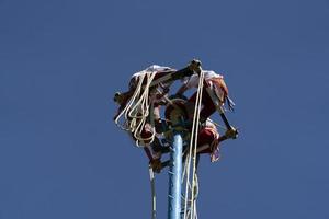 mexico, mexique - 30 janvier 2019 - l'ancienne danse des flyers los voladores photo