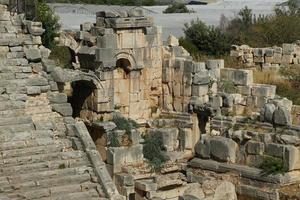 théâtre de la ville antique de myra à demre, antalya, turkiye photo