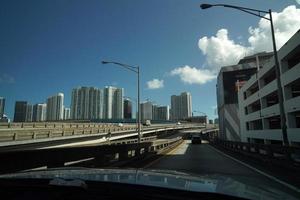 Miami, États-Unis - 5 novembre 2018 - autoroutes encombrées de Miami en Floride photo