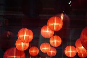 lanternes chinoises du quartier chinois de new york photo