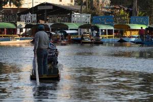 mexico, mexique - 30 janvier 2019 - xochimilco est la petite venise de la capitale mexicaine photo