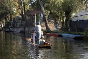 mexico, mexique - 30 janvier 2019 - xochimilco est la petite venise de la capitale mexicaine photo