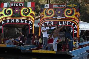 mexico, mexique - 30 janvier 2019 - xochimilco est la petite venise de la capitale mexicaine photo