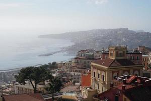 panorama vue aérienne de naples photo