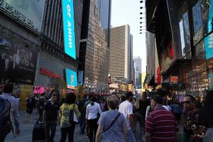 New York, États-Unis - 25 mai 2018 - Times Square plein de monde photo