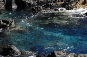 gros plan sur l'eau de mer photo