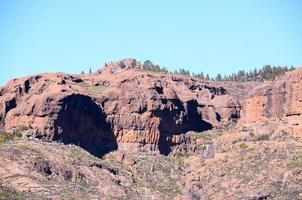 vue panoramique sur les rochers photo