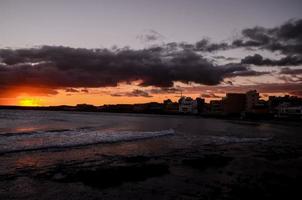 ciel au coucher du soleil photo