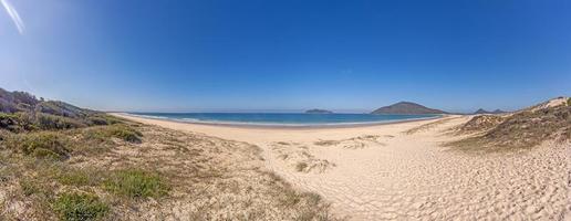 panorama sur une plage paradisiaque sur la côte dorée australienne dans l'état du queensland photo