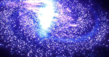 espace abstrait galaxie bleue avec étoiles et constellations futuristes avec effet de lueur, arrière-plan abstrait photo