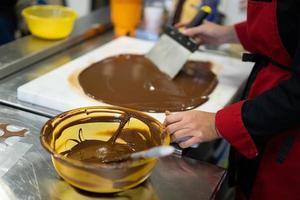 bol de chocolat fondu photo