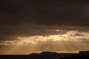 océan au coucher du soleil photo