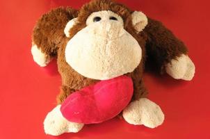 singe en peluche pour la saint valentin photo