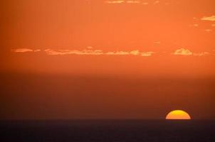 ciel au coucher du soleil photo