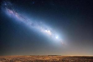 nuit étoilée de la voie lactée de galaxie dans le fond de l'espace. photo