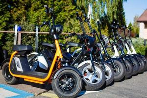 Détails du scooter de mobilité électrique photo