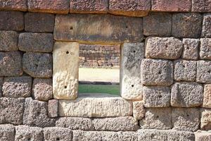 ancien fond de mur de pierre carrée photo