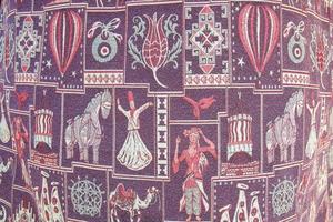tissu à motif traditionnel à antalya, turkiye photo