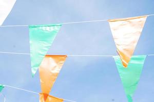 fond de drapeau multicolore festival photo