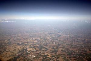 paysage aérien de la vallée du po photo
