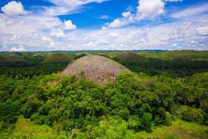 collines de chocolat vertes juteuses et colorées à bohol, philippines photo