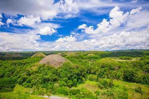 collines de chocolat vertes inhabituelles à bohol, philippines photo