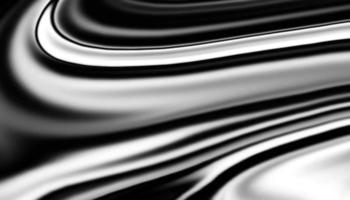 fond liquide satiné noir. motif abstrait d'art numérique. conception abstraite en gros plan de métal liquide. texture lisse et élégante en satin noir. design de fond en marbre luxueux. photo