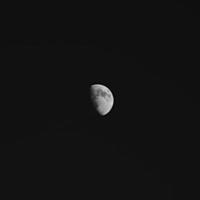 niveaux de gris de la lune photo
