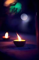diya pendant diwali, la fête des lumières photo