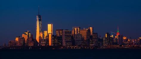 vue panoramique sur les toits de manhattan à new york photo