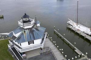 vieux phare st. michaels maryland baie de chespeake vue aérienne panorama photo