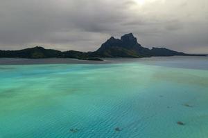 bora bora paysage aérien polynésie française photo